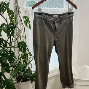 LILA RYAN Olive Green Cropped Pants